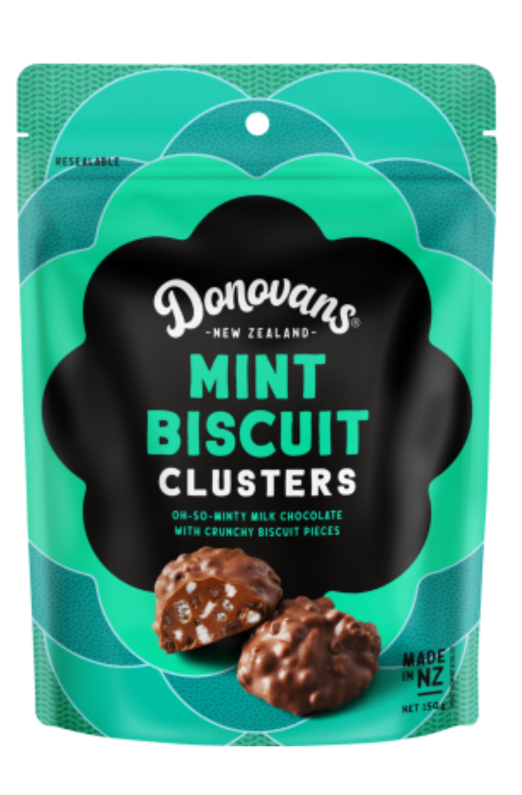 Donovans Mint Biscuit Clusters 150g