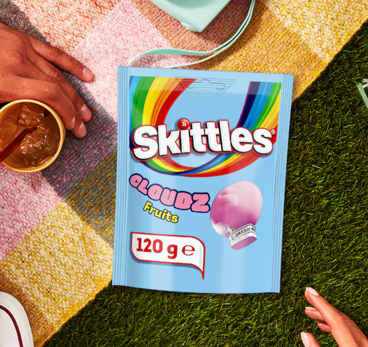 Skittles Cloudz Fruits Chewy Lollies 120g