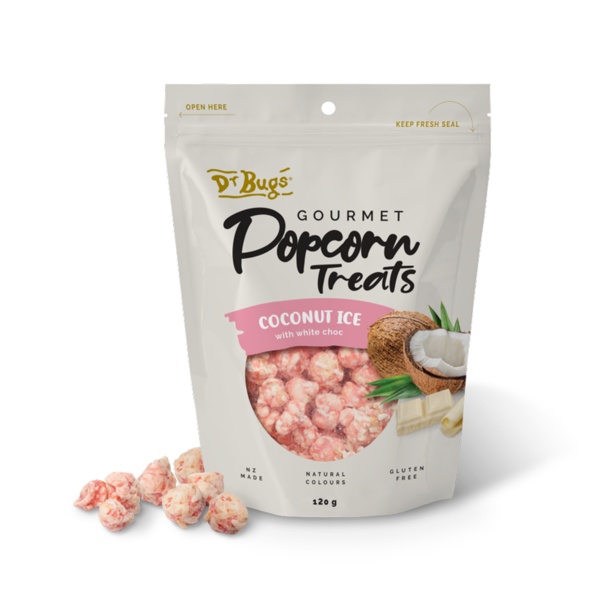 Dr Bugs Coconut Ice Gourmet Popcorn Treat!