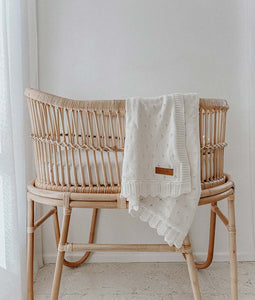 BENGALI- HEIRLOOM BLANKET - IVORY