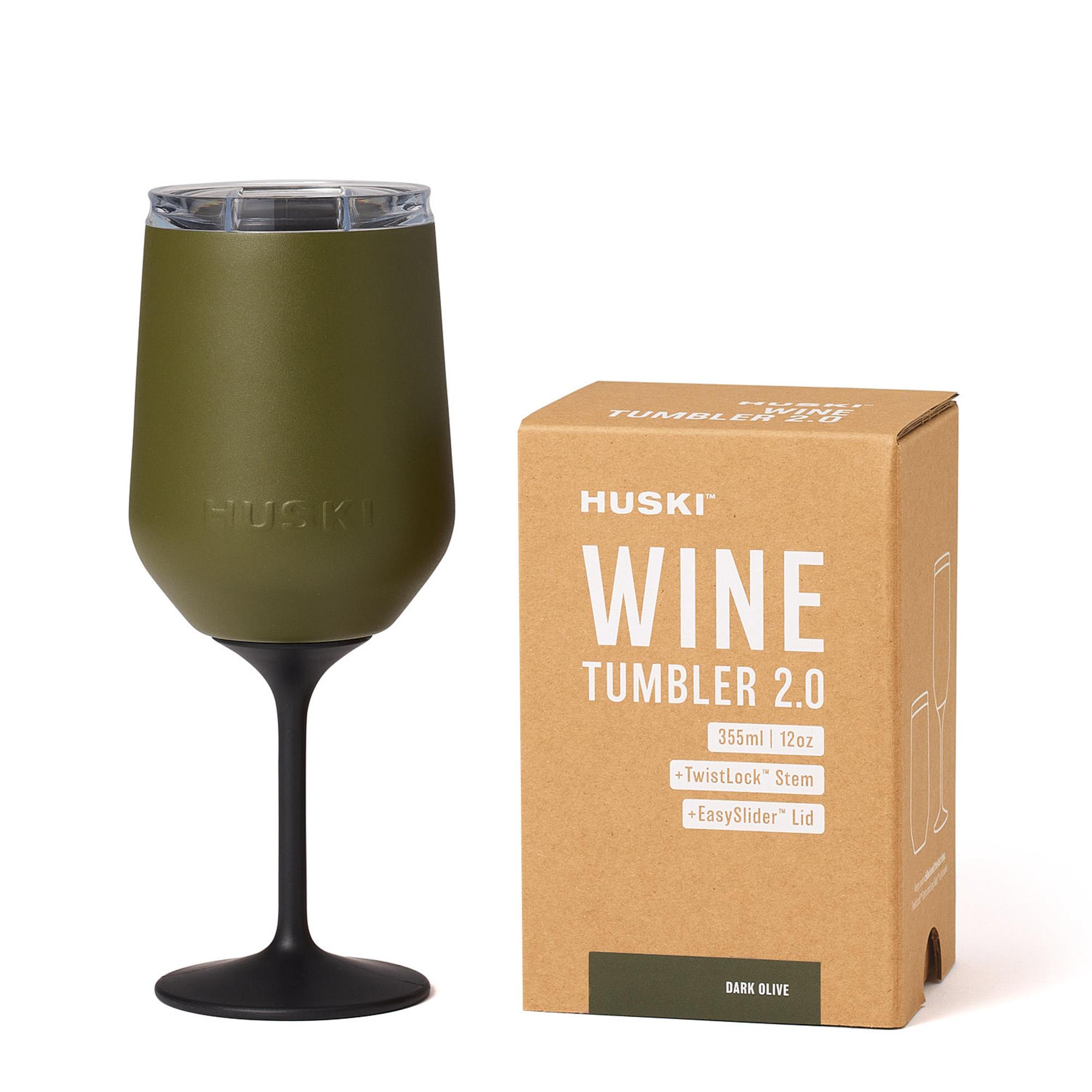 Huski Wine Tumbler 2.0 - Dark Olive Limited Release