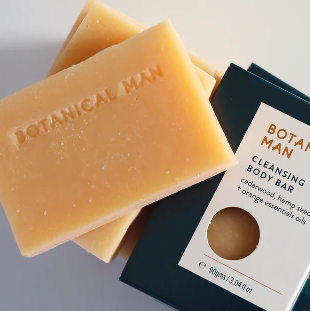 Botanical Cleansing Body Bar - Cedarwood, Hemp + Orange